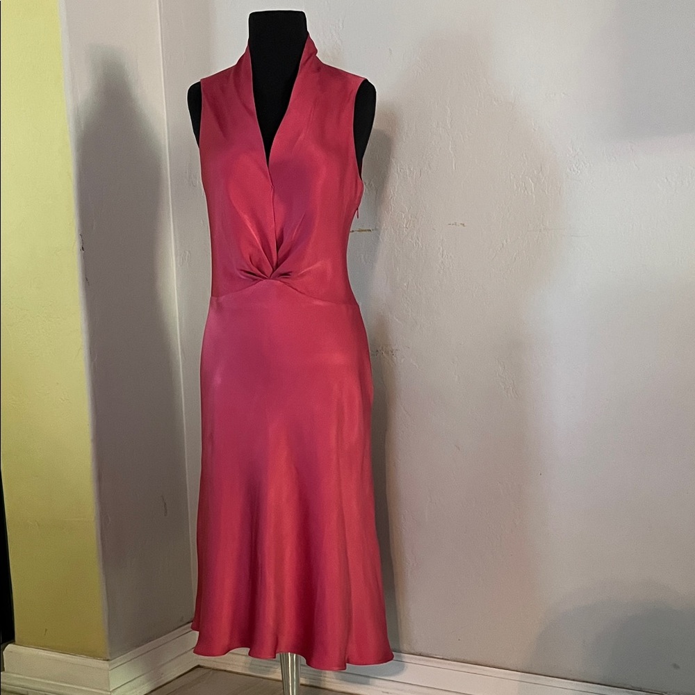 Banana Republic Fuchsia Midi Dress
